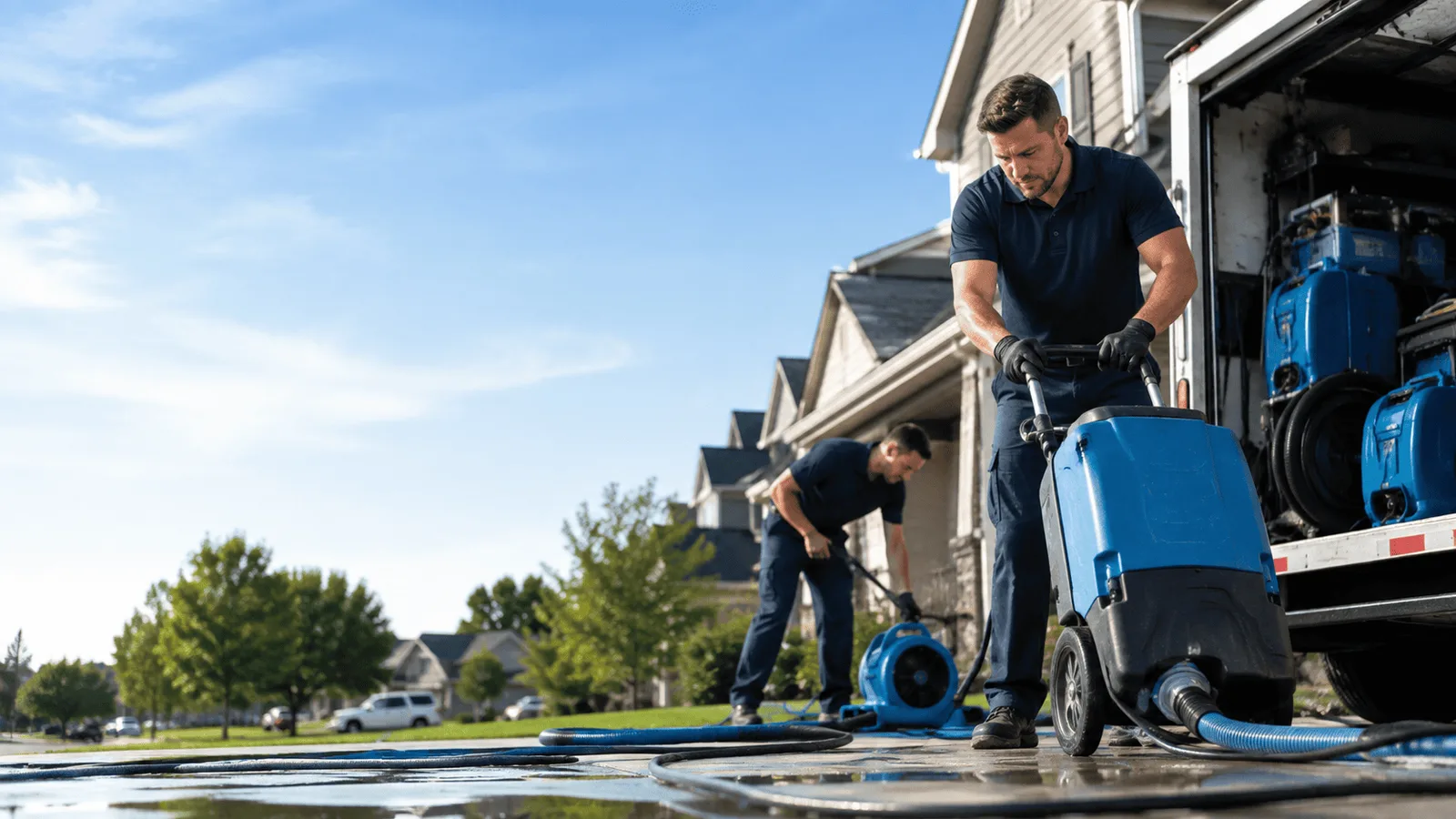 Dehumidification being performed in Woodlawn, IL